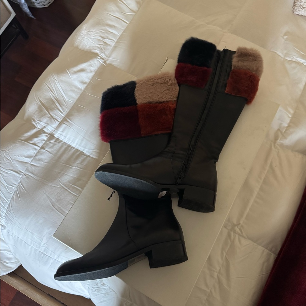 Russell & Bromley Black Knee High Boots